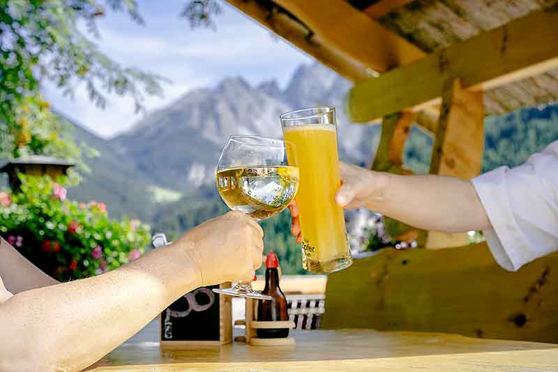 Genuss auf der Panoramaterrasse