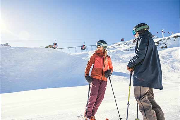 Wintersport in der Axamer Lizum